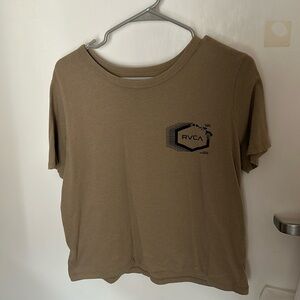 tan/beige RVCA tshirt